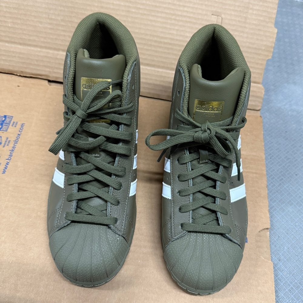 adidas Pro Model Olive Green size US 7